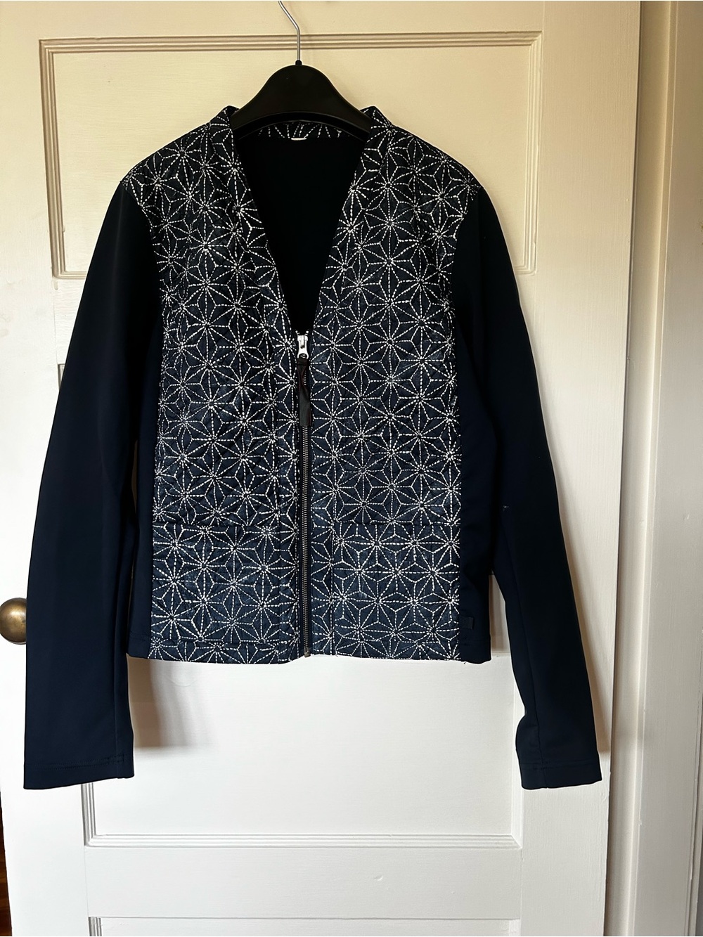 lululemon athletica Navy Patterned Zip Jacket
